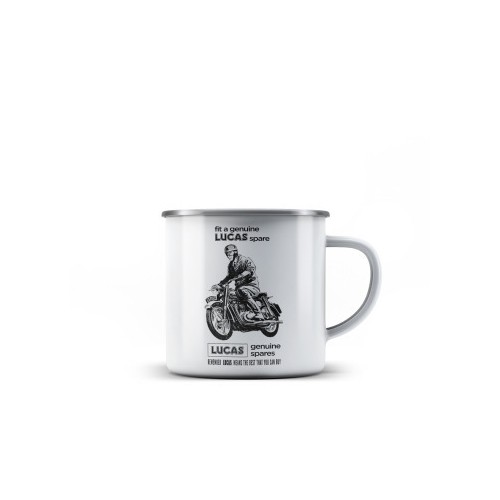 Lucas Motorcycle Spares Enamel Mug (Single Mug) image #1