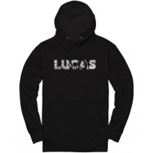 Lucas Distressed Pullover Hoodie - Black