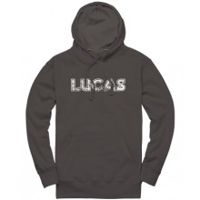 Lucas Distressed Pullover Hoodie - Charcoal