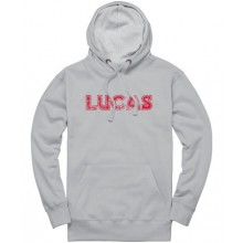 Lucas Distressed Pullover Hoodie - Heather Grey