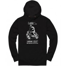 Lucas Motorcycle Spares Pullover Hoodie - Black