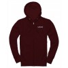 Lucas Text Zip-Up Hoodie - Burgundy image #6