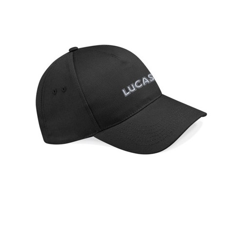 Lucas Text 5 Panel Cap - Black image #1