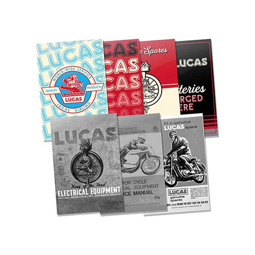 Lucas Vintage Metal Signs Multipack (Set of 7) image #1