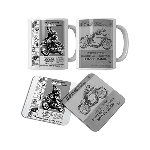 Lucas Motorcycle Coaster & Mug Set (2 Pack) image #1