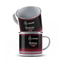 Lucas Logo Enamel Mug (Single Mug)