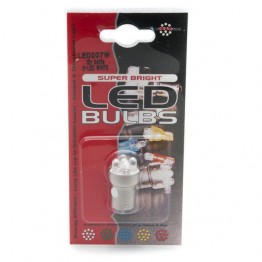12v 5w Single Contact LED Bulb BA15s Cap - Pair LED207W