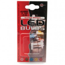 Capless LED Bulb 12v 1.2w (W2x4.6d) - White -Pair LED286W