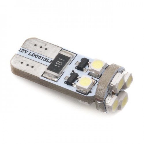 Capless LED Bulb 12v 5w (W2.1x9.5d)- White (Modern Cars)-Pair LEDC501W image #1