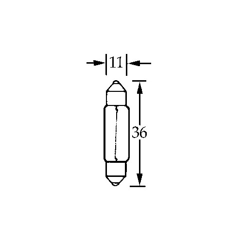 Bulb Festoon 6v 10w  LLB1059 image #1