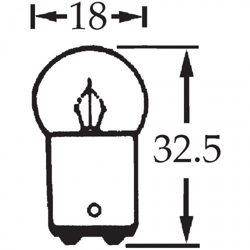 6v 5w Double Contact Bulb BA15d Cap LLB206 image #1