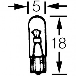 Capless Bulb 12v 1.2w (W2x4.6d) LLB286