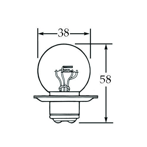 12v Special Bulb BPF Dip to the Left 60/40w LLB452 image #1