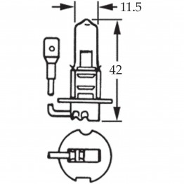 H3 Halogen Bulb 12v 130w for Off Road Use LLB489