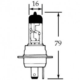 2v Halogen Bulb for BPF Headlamps 60/55w