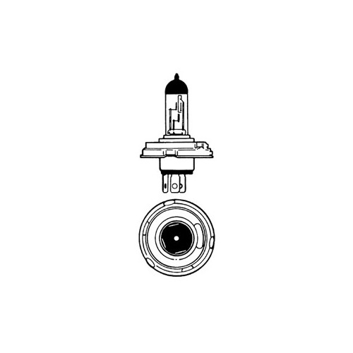12v Halogen Bulb for UEC Headlamps 100/80w for Off Road Use LLB485 image #1
