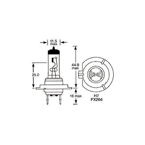 H7 Halogen Bulb 12v 55w for modern cars LLB499 image #1