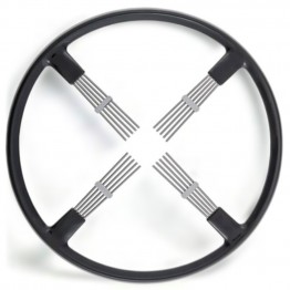 Bluemels Steering Wheel - 14 inch diameter - Black
