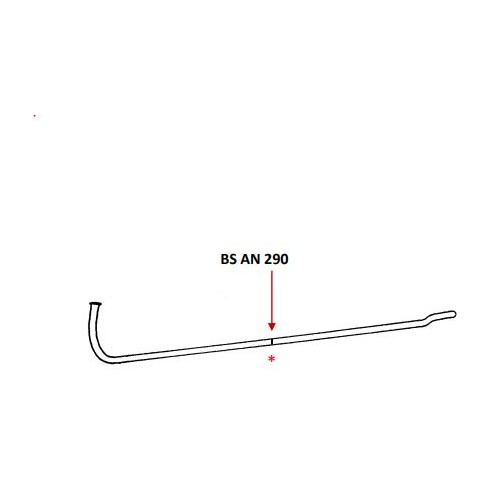 FRONT PIPE (IN 2 PARTS) for SPRITE MK4 (1966 - 1971)