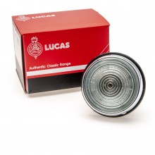 Lucas L563 Clear indicator lamp  Fits Jaguar Mk 2  XK 140 and XK 150 American spec.
