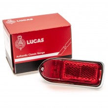 Lucas L824 Left hand rear side marker lamp Red lens and reflector