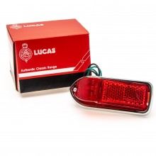 Lucas L824 Right hand rear side marker lamp Red lens and reflector