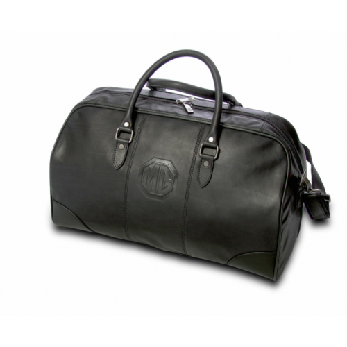 MG Branded Leather Travel Bag