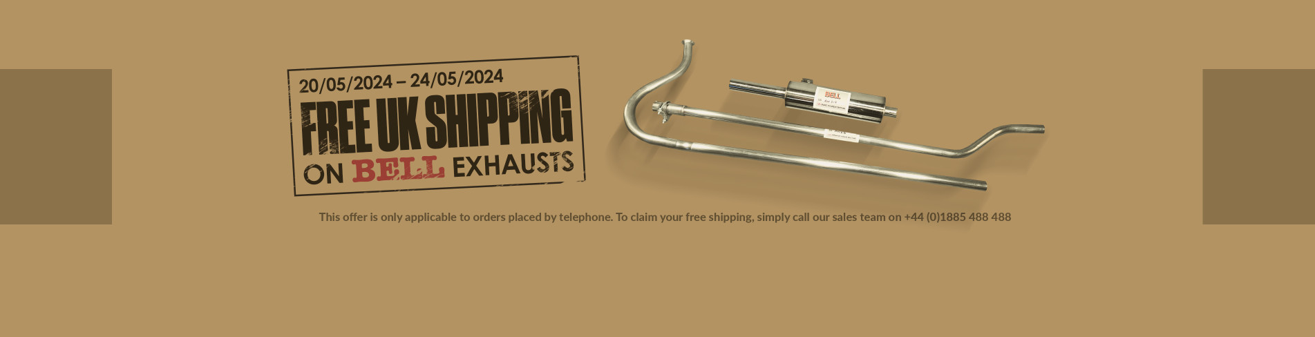 Free UK Shipping on Bell Exhausts