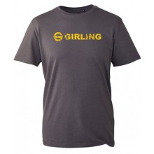 Girling Distressed T-Shirt  in Charcoal