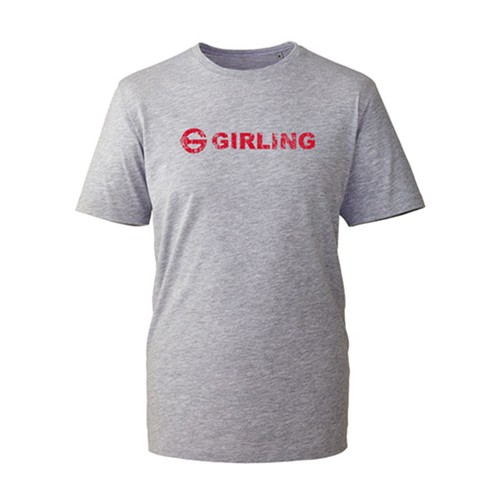 Girling Distressed T-Shirt  in Heather Grey