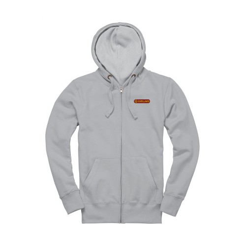 Girling Zip-Up Hoodie in Heather Grey