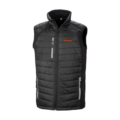 Girling Gilet  in Black/Grey