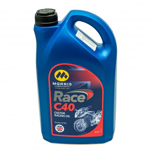 Morris Engine Oil - Castor Based MLR 40 Racing Oil(5 Litres)