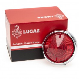 Lucas L539 Type Lamp Lens & Rim Only - Red