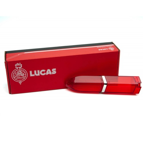 Lucas L651 Rear tail Lamp lens as fitted to US Market Jaguar E Type series 1 cars All Red 8512