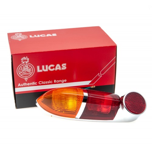 Lucas L687 Rear Lamp, Right and Left Hand Side, with Red and Amber lens