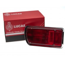 Lucas L807 Rear Left hand lamp assembly, E type S2 with all red lenses, USA spec. C30882