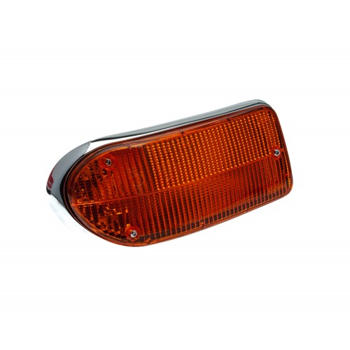 Lucas L823 Front Side/Indicator lamp. Left hand side.  All Amber lens image #2