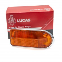 Lucas L823 front side and indicator lamp. Left hand side. All Amber lens. for US spec E type S2 and S3 C37411