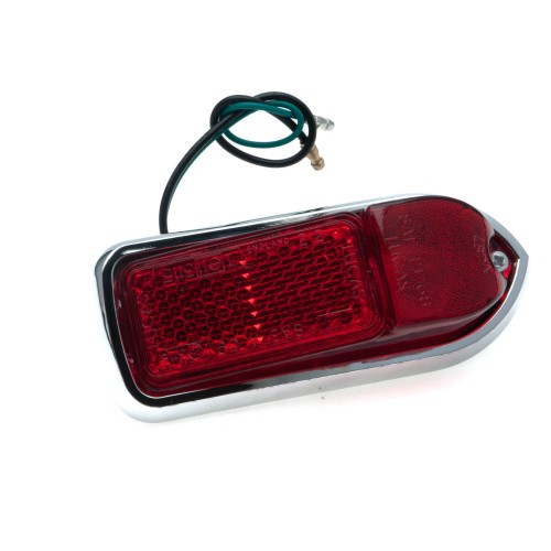 Lucas L824 Right hand rear side marker lamp, Red lens and reflector image #2