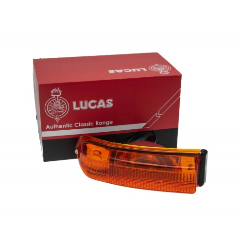 Lucas L901 Left Hand Side Front Indicator Lamp - Amber Lens C39823
