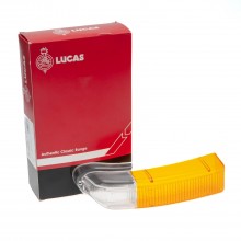 Lucas L901 LH Amber/Clear front indicator lens only JS743