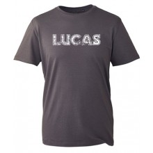 Lucas Distresd TShrt in Charcoal