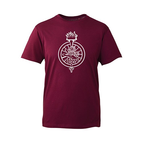 Lucas Flam. T-Shirt in Burgundy