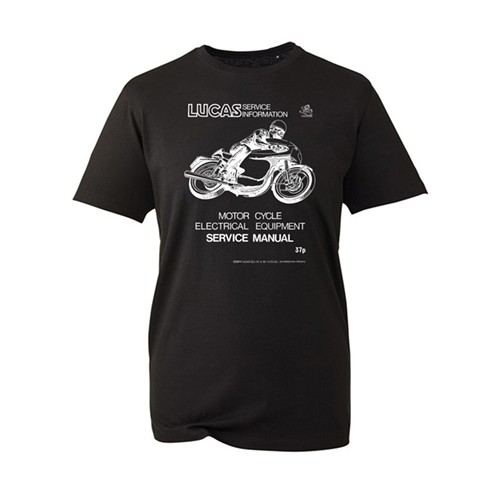 Lucas M/Cycle T-Shrt in Black