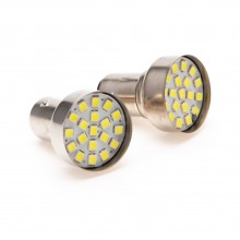 12v 21/5w Offset Pin Double Contact LED Bulb BA15d Cap LED380W -Pair