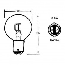 Bulb (BA15d) 12 Volt 48 Watt LLB27