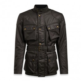 Belstaff Trialmaster Pro Waxed Jacket - Mahogany