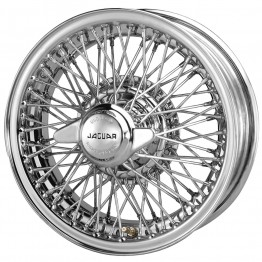 MWS Chrome Wire Wheels for Alvis, Daimler, Jaguar Mk I & Mk II, E-Type Series I, S-Type and Jensen